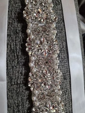 Rhinestone and Pearl Bridal belt/sash New In Box