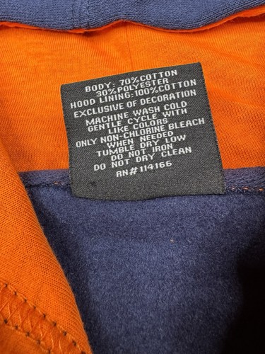 Illinois Fighting Illini Men’s Hoodie Colosseum Navy Pullover Size Medium NWT - Picture 4 of 8