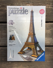 Ravensburger 3-D Puzzle Eiffel Tower Paris 3D, 2011 , New In Shrink Wrap