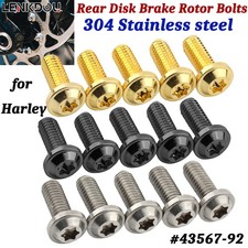 5PCS Front/Rear Disk Brake Rotor Bolts For Harley Sportster Dyna Softail Touring