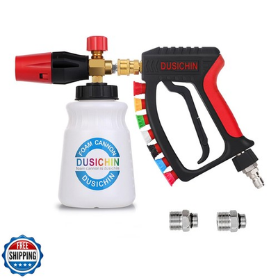 #ad DUSICHIN Short Pressure Washer Gun Swivel Joint 4000 PSI Foam Can $80.99