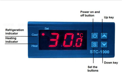 Temperature Control Thermostat ITC1000   Dual Stage Digital Temperature Switc...