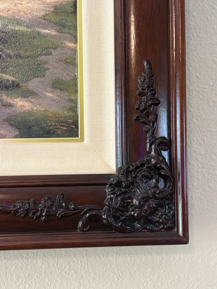 Litografía rara Thomas Kinkade “La Capilla de la Montaña” 16X20 resaltada a mano por el Maestro Foto 3 de 4