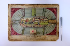 Antico Gioco da Tavolo Giuoco Sport Tabellone Regolamento Castiglione MI '800