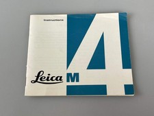 Genuine Leica M4 Instruction Manual Booklet