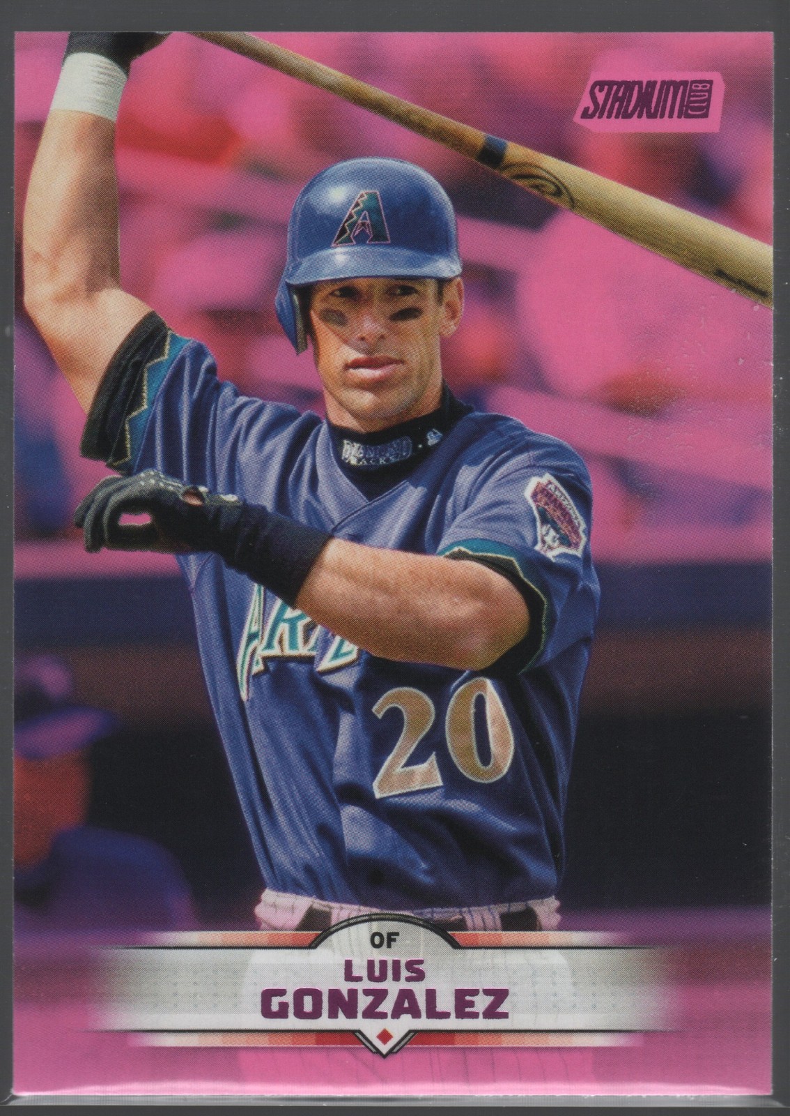 Luis Gonzalez 2025 Stadium Club Pink Foil Diamondbacks