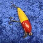 Vintage Wooden Folk Art Wiggler Swimmer Type Lure Glass Eyes — photo 6