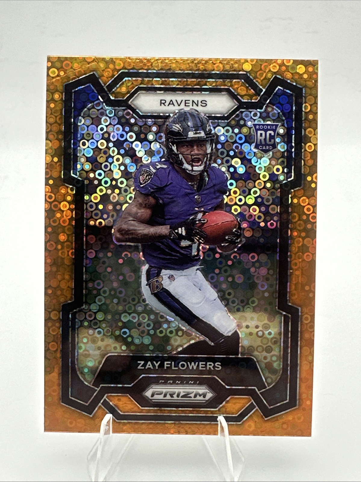 2023 Panini Prizm - Rookies Zay Flowers #307 Disco Prizm (RC)