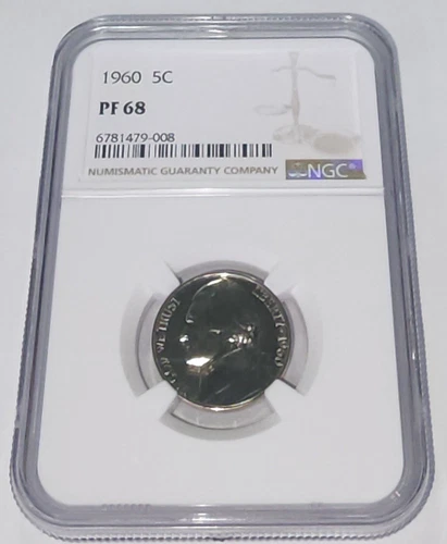 1960 Jefferson Nickel 5C NGC PF 68