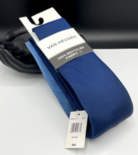 VAN HEUSEN Men's Polyester Tie  Navy Blue  Textured  NEW MSRP: 45.