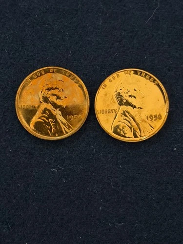 1954-P  and 1956-P Gem Proof Lincoln Wheat Cents--Spectacular Red Gems!!!