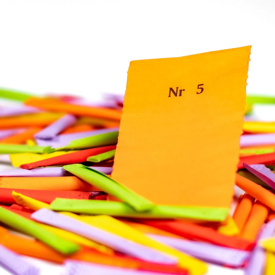 Tombola Lose Gewinnlose Nr 1-100 erweiterbar bis 1000 opt. Nieten + Aufkleber - Bild 4 von 4