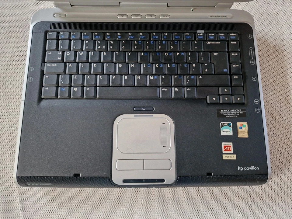 Hp Pavilion ZV6000 laptop 15.4" laptop untested for parts Read Description - Image 4 of 4