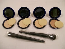 LOT 4 JAY Maybelline EverFresh Pressed Powder Tan Ivory Flair & Jay Manuel Brush