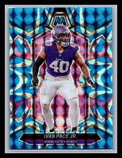 Ivan Pace Jr. Minnesota Vikings #146 2024 Panini Mosaic Reactive Blue