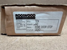 NOS! Lot of 7 Rockwood 442 High Dome Floor Mount Door Stop for Commercial Doors