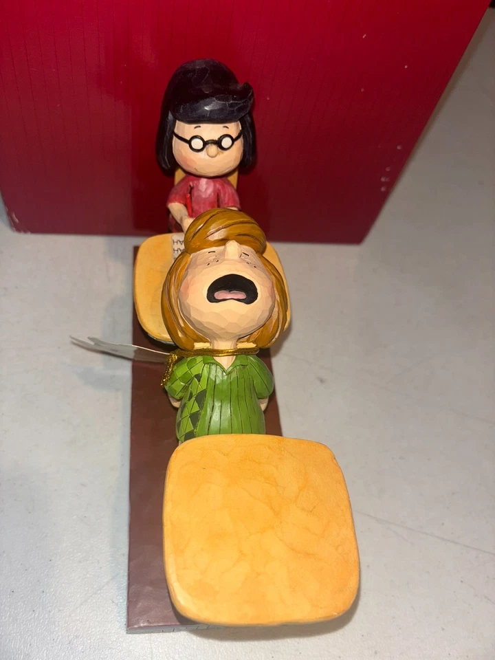 Jim Shore Peanuts Marcie Peppermint Patty School Days 4049416 RARE READ G3D - Image 4 of 4