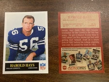 1965 Retrocard Harold Hays Dallas Cowboys AA145 Southern Miss