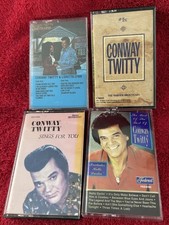 Conway Twitty 4 Cassette Lot Sings For You Best of  Loretta Warner Bros Years