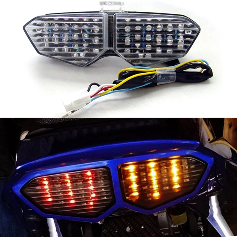 Integrated LED TailLight Turn Signals for Yamaha YZF R6 03-05 R6S 2006-2009 A2 Foto 2 de 2