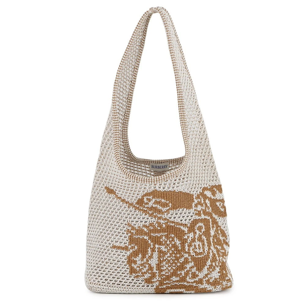 Burberry — BURBERRY EKD Crochet Bag Viscose White/Brown 8109266