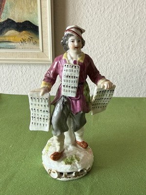 Porzellanfigur - Pariser Ausrufer - wohl Edmé Samson 1. Hälfte 19. Jh