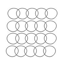 20 Nitrilkautschuk O-Ringe 63Mm Od 59Mm Id 2Mm Breite Metrische Dichtung