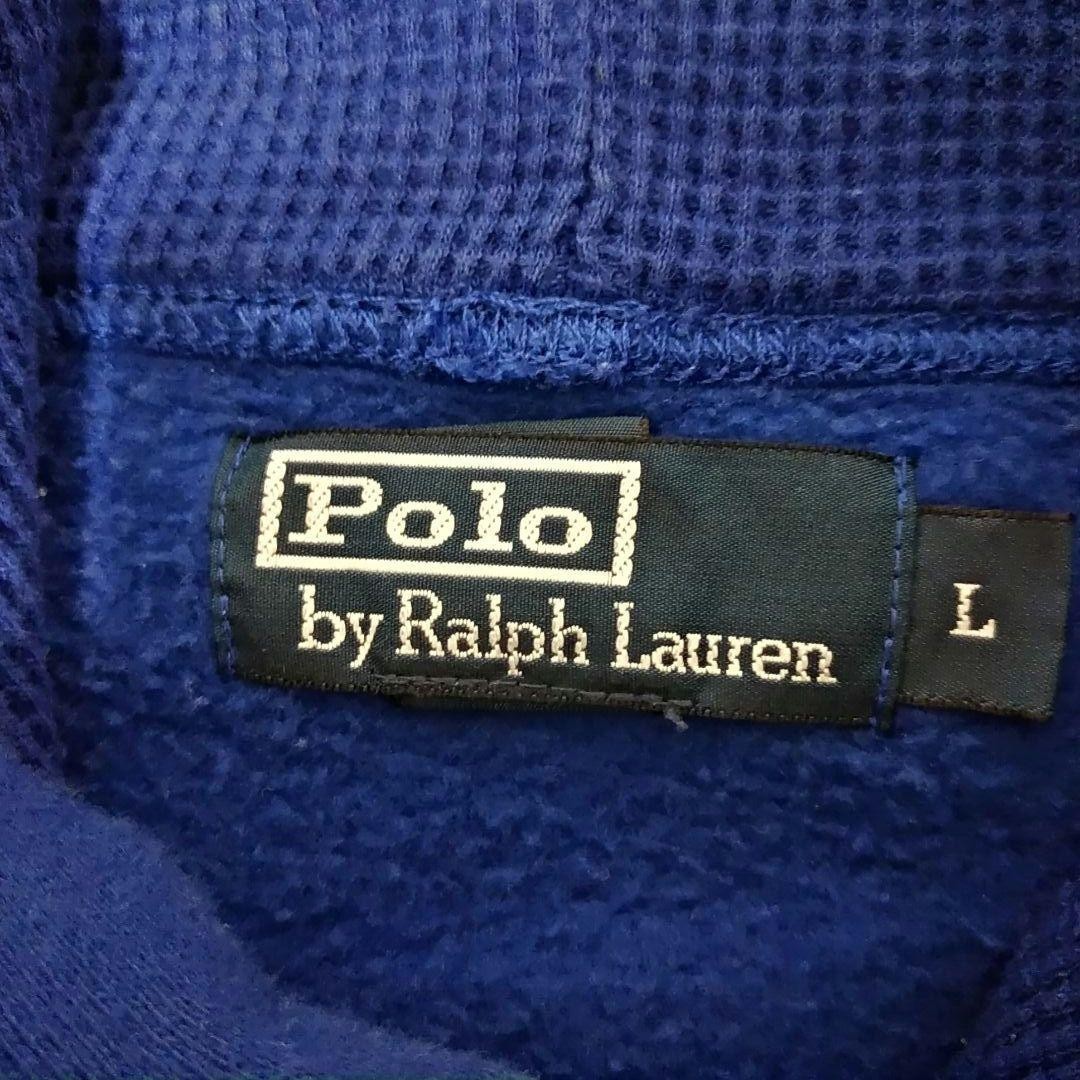 Polo Ralph Lauren Big Pony felpa con cappuccio ricamo a V uomo L pile caldo usata