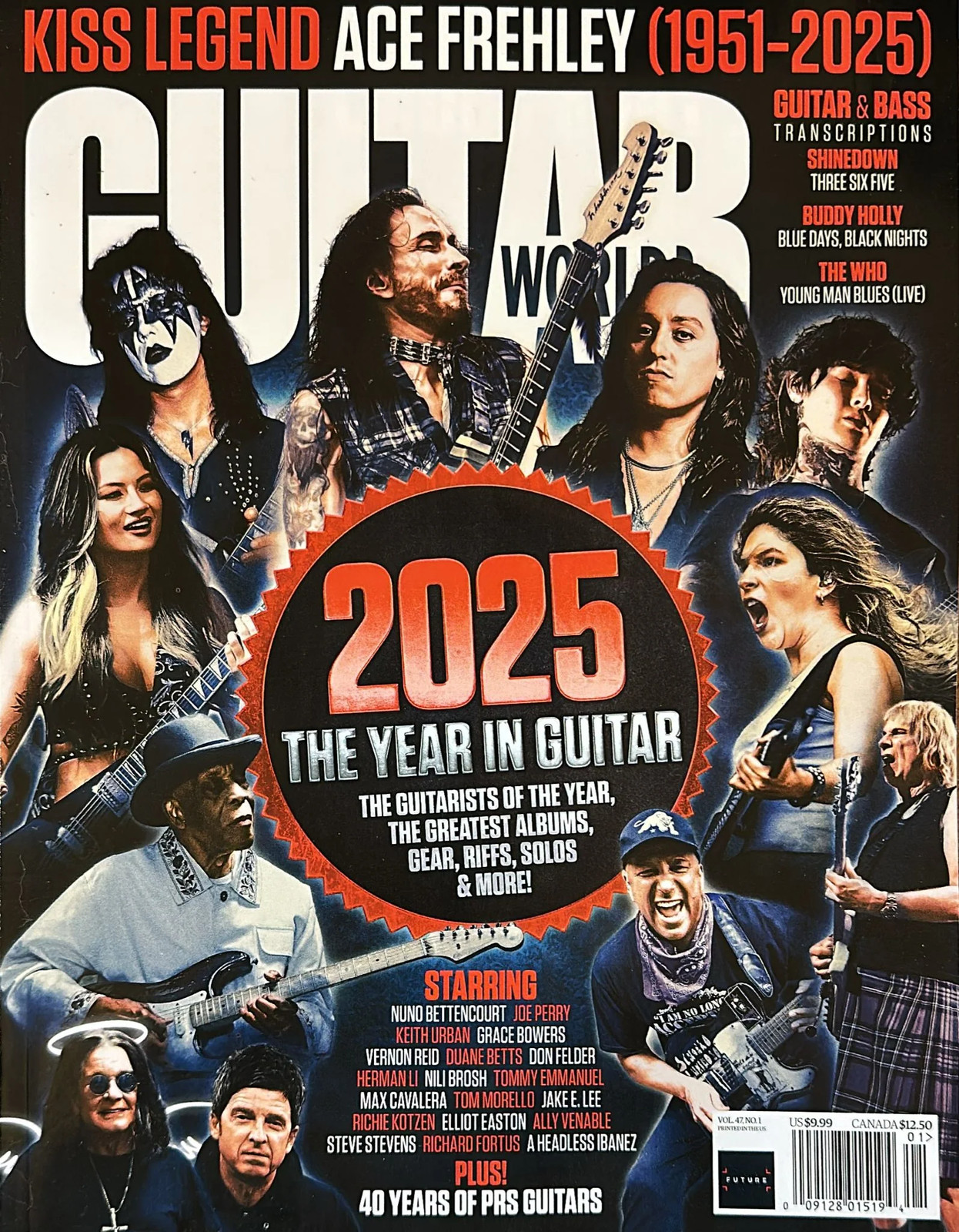 Guitar World – January 2026 Edition + Collectible Content Free Shipping Magazine