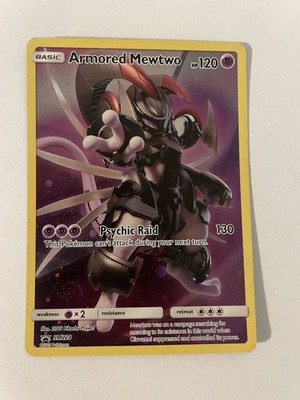 The Pokémon Company Armored Mewtwo SM228 Promo Holo Basic 120 HP Double Swirl 