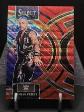 2024 Panini Select WWE Premier Level Red Wave /99 - Damian Priest – Raw #107