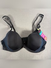 NWT 38B Maidenform One Fab Fit Underwire Black Bra Convertible