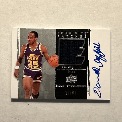 2009-10 Upper Deck Exquisite #P-GR Exquisite Patches Auto /50 Darrell Griffith