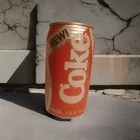 vintage Opened. New! Coke, Coca-Cola Can. With Ridges