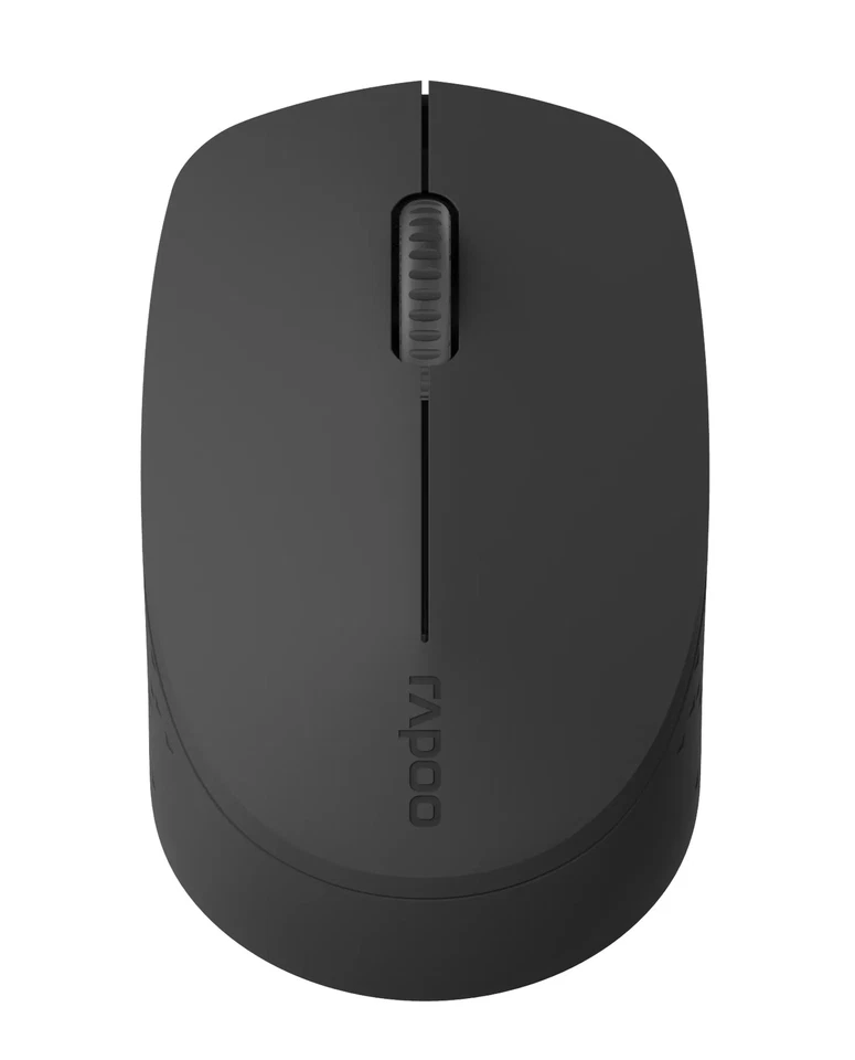 Rapoo M100 Multi-Mode Wireless Silent Optical Mouse Dark Grey - New - Image 2 of 4