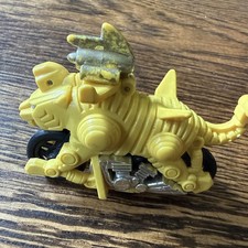 VINTAGE JAPAN MOTORCYCLE FRICTION MOTOR Toy Unusual Beast Yellow Works