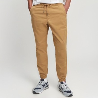 GAP Gapflex Essential Cotton Joggers Khaki Brown Size Large