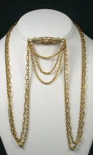 Vintage Accessocraft Victorian Revival Chatalaine Necklace