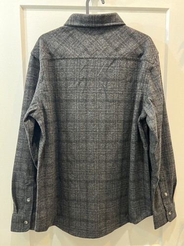 Chaps by Ralph Lauren Men's Knit Flannel Shirt, Black, Plaid, Small, NWT - Picture 2 of 3