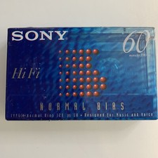 Sony Hi Fi Normal Bias Type 1 60 Minutes New Sealed Blank Cassette Tape