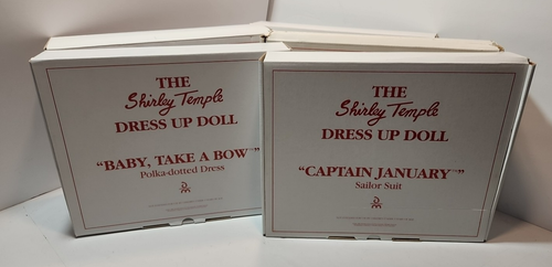 Vtg Lot of 5 Shirley Temple Dress Up16" Doll Clothes Complete w/Original Boxes