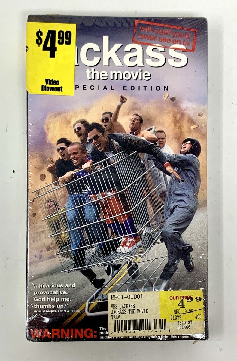 RARE Vintage 2003 JACKASS the Movie VHS Tape Special Edition