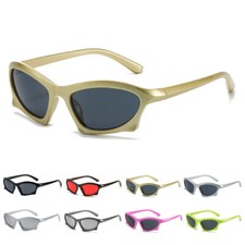 Trendy Vintage Sunglasses for Men Women Futuristic Stylish Shades Sun Glasses