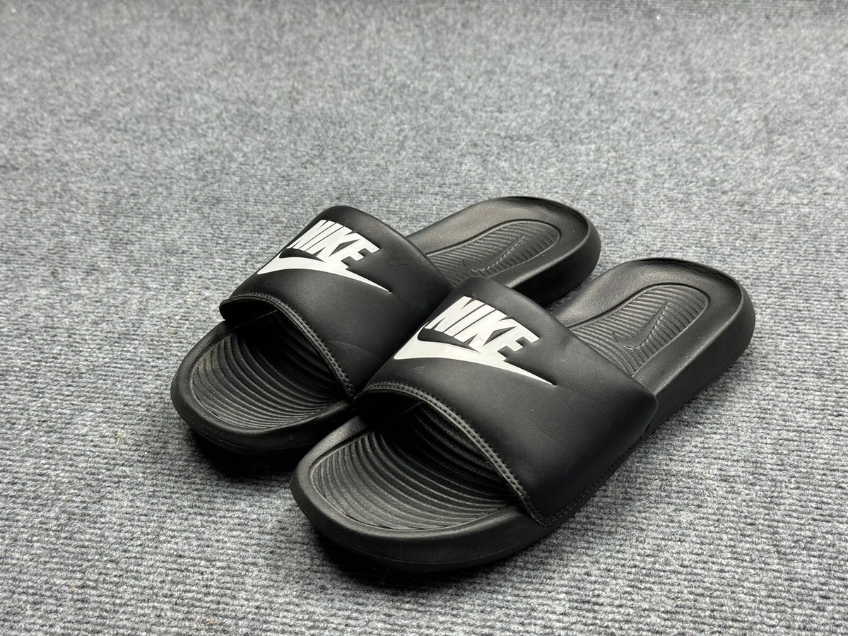Nike Slides Sandal Mens Size 12‎ Black White CN9675-002 Casual Athletic Comfort Slides Nike Victori One | Foot-Store main image 3