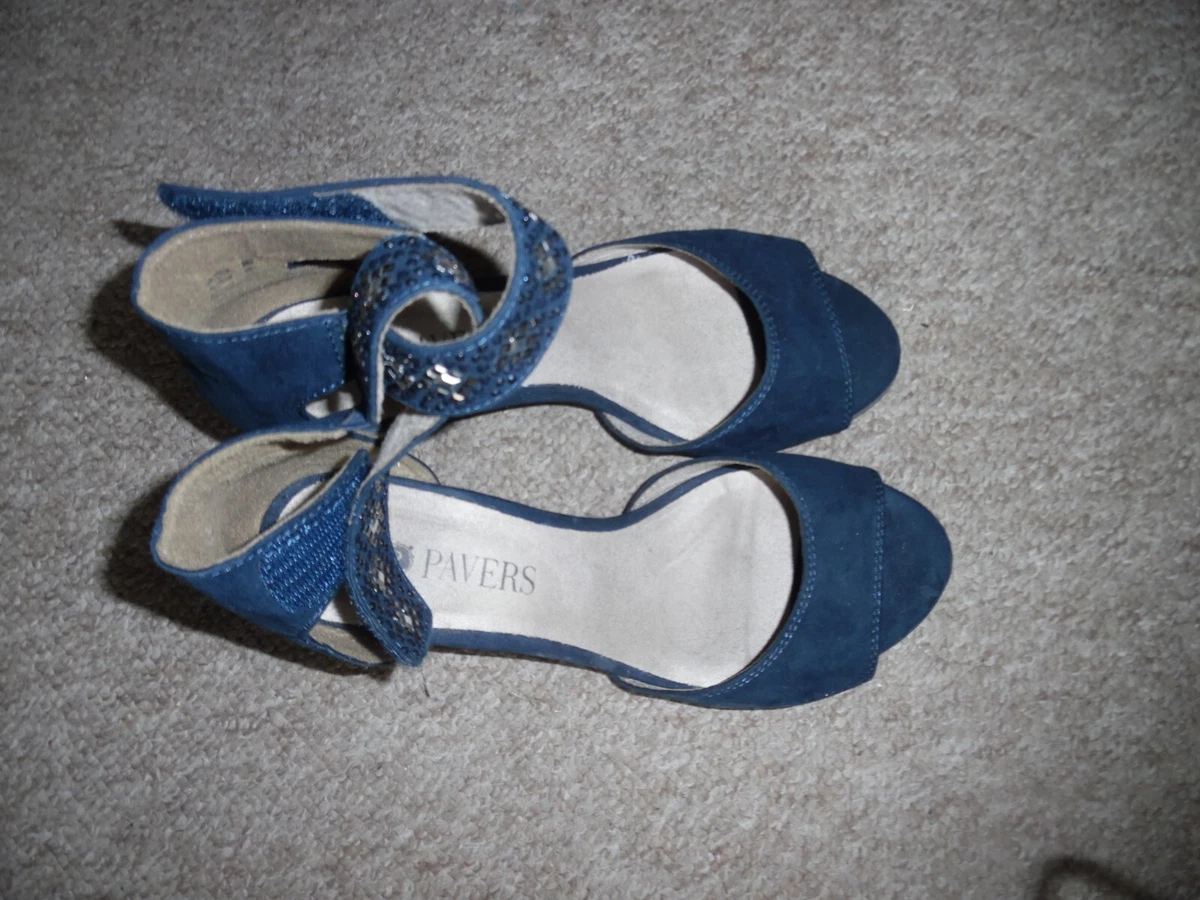 Pavers Sandals. Size UK76 H Colour Dark Navi.100 Other material