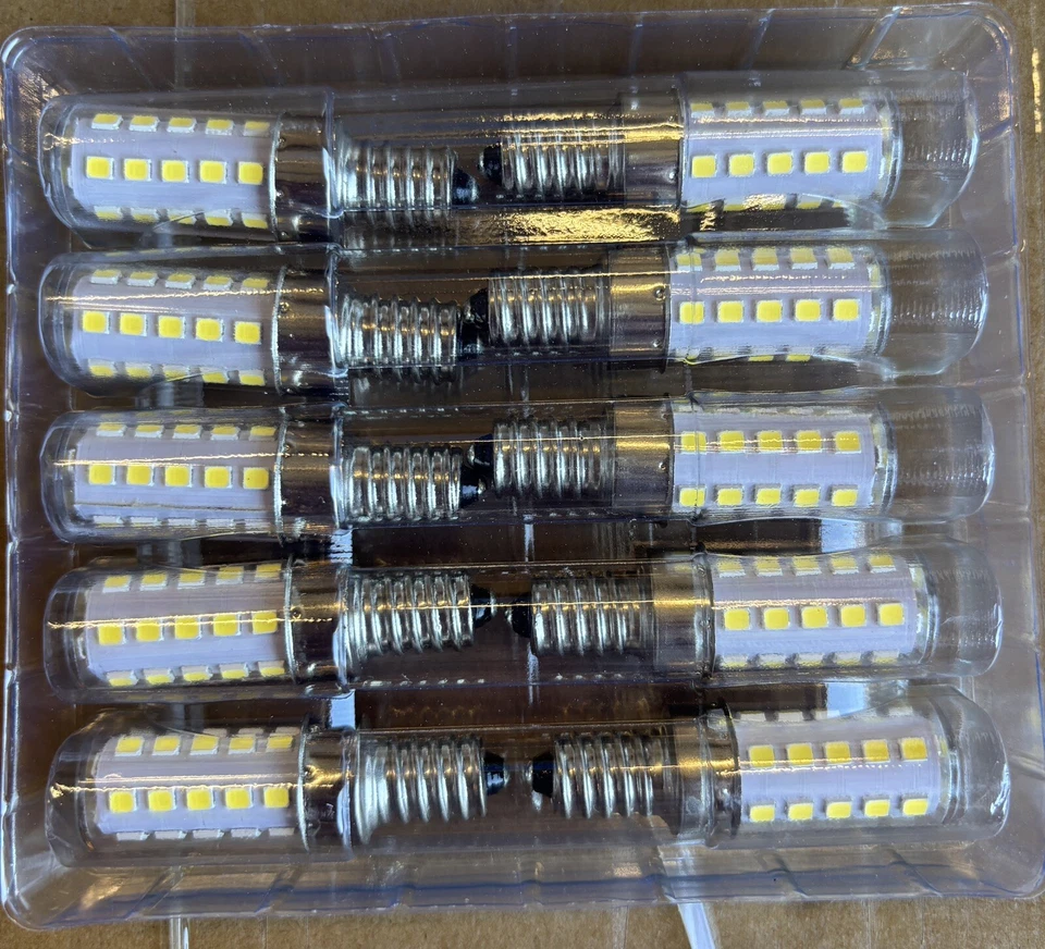 🔥E12 White LED Corn Bulbs 5W6000K Candelabra Ceiling Fan Light Bulbs Daylight - Image 2 of 4