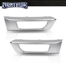 Front Fog Light Lamp Silver Cover Trim Fit For 2014-2017 Land Rover Range Sport