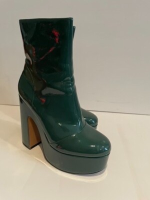Jessica SimpsonMadlaina Patent Platform Booties Green9M,Black10M,NWT