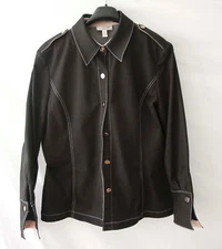 St. John Sport by Marie Gray Jacket Women Size XL Dark Gray **pcdG0916p