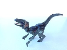 JURASSIC WORLD Dino Hybrid VELOCIRAPTOR BLUE Figure, Hasbro 2016.